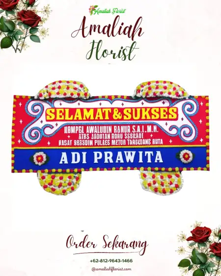 Papan Bunga Ucapan Selamat Polowijen